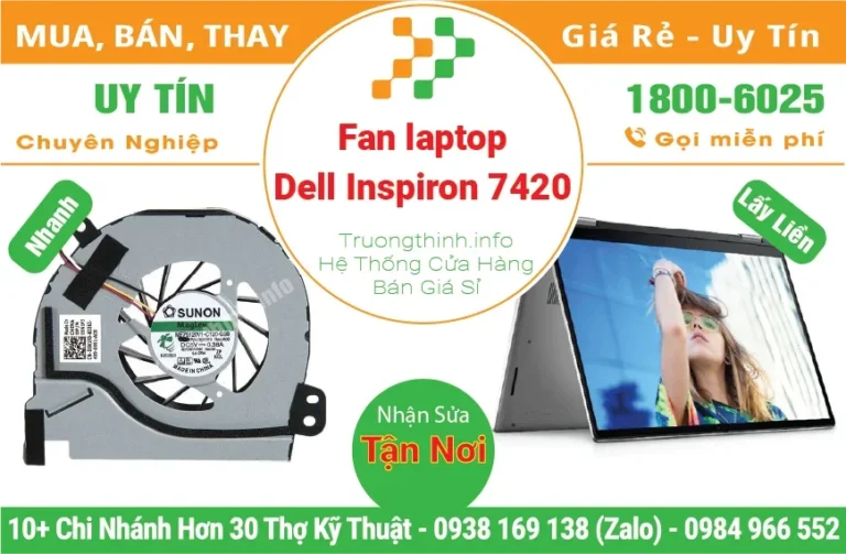 Thay Fan Quạt Laptop Dell Inspiron 14R 7420