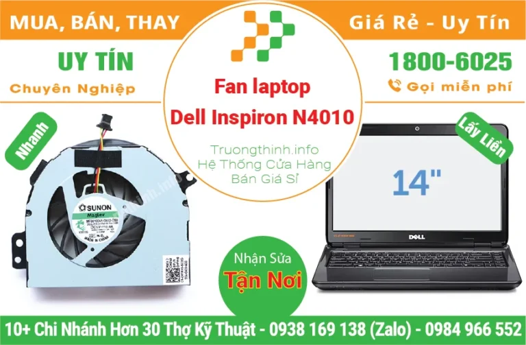Thay Fan Quạt Laptop Dell Inspiron 14R N4010