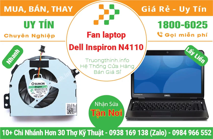 Fan Quạt Laptop Dell Inspiron 14R N4110