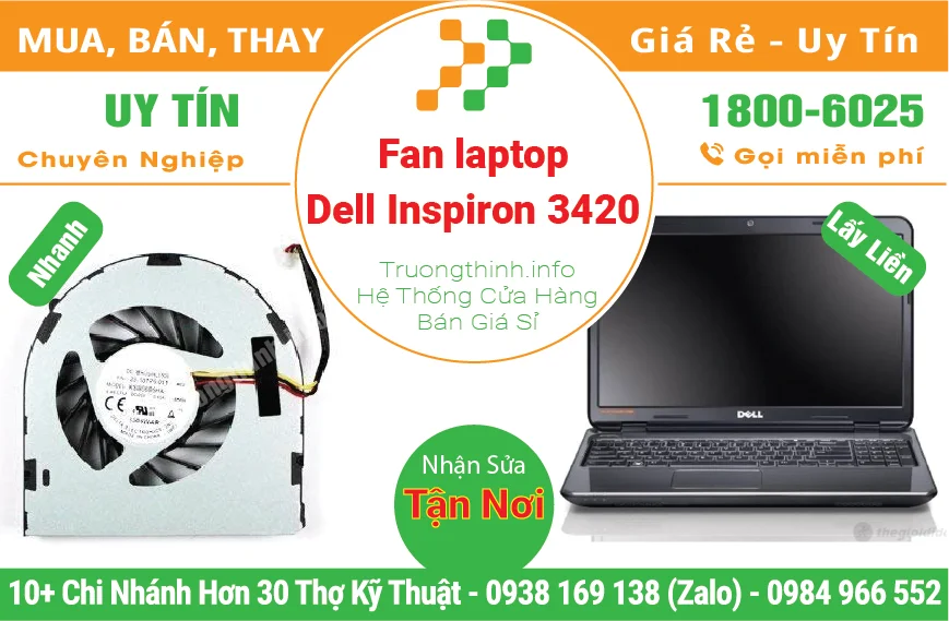 Fan Quạt Laptop Dell Inspiron 3420