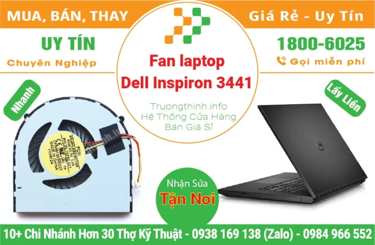 Thay Fan Quạt Laptop Dell Inspiron 3441