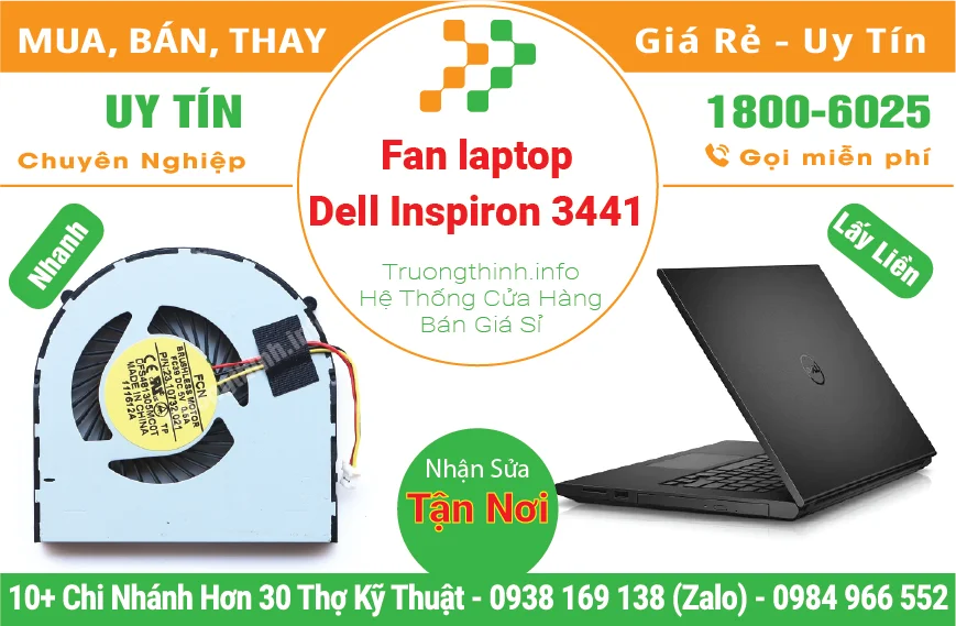 Fan Quạt Laptop Dell Inspiron 3441