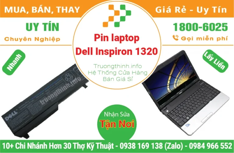 Thay Pin Laptop Dell Inspiron 1320