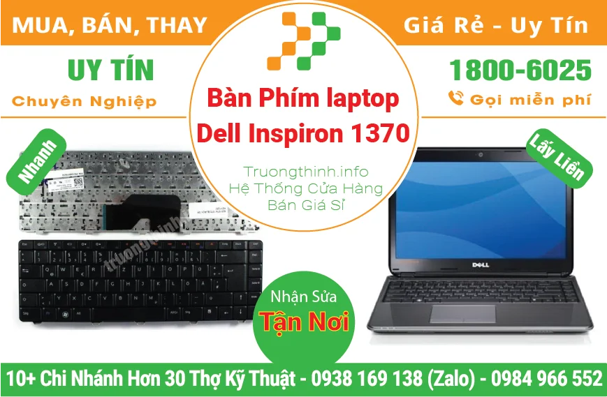 Bàn Phím Laptop Dell Inspiron 1370