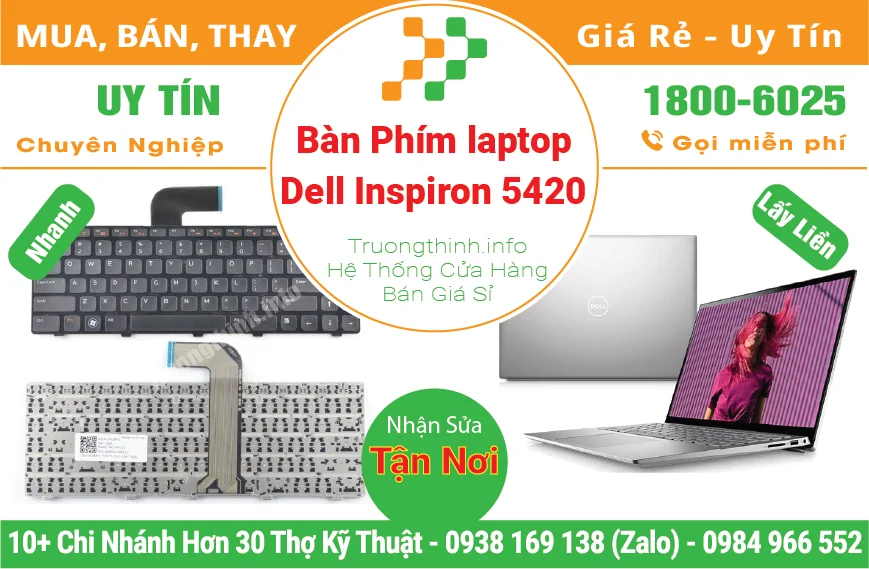 Thay Bàn Phím Laptop Dell Inspiron 14R 5420