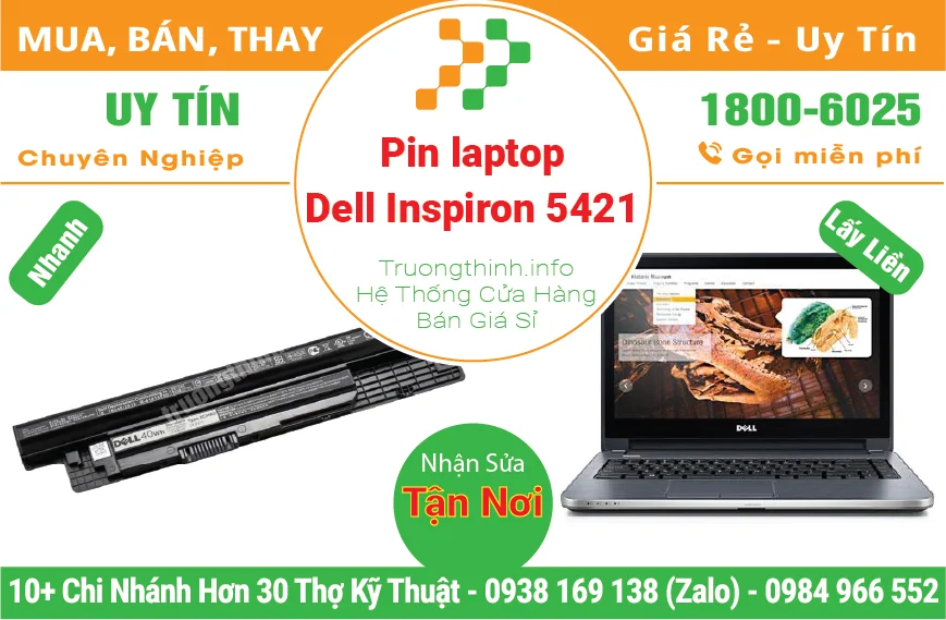 Pin Laptop Dell Inspiron 14R 5421