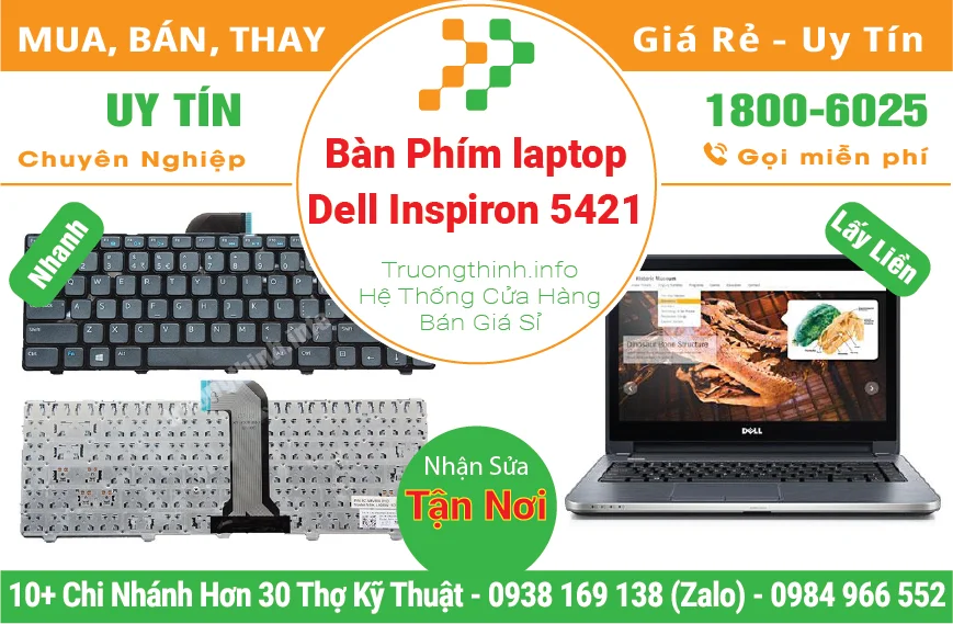 Thay Bàn Phím Laptop Dell Inspiron 14R 5421