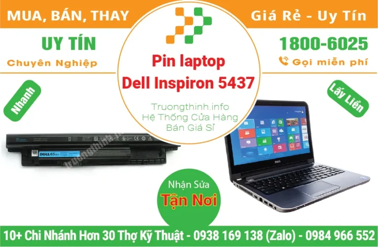 Thay Pin Laptop Dell Inspiron 14R 5437