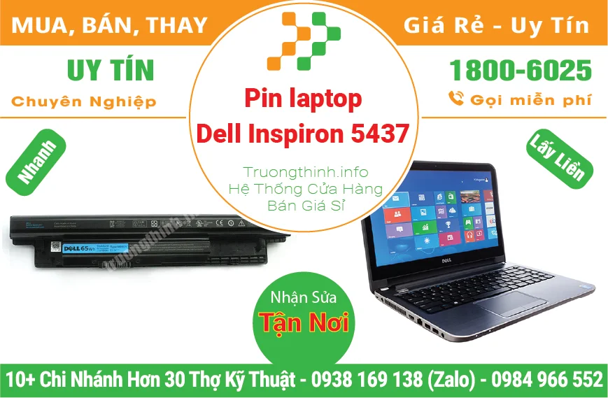 Pin Laptop Dell Inspiron 14R 5437