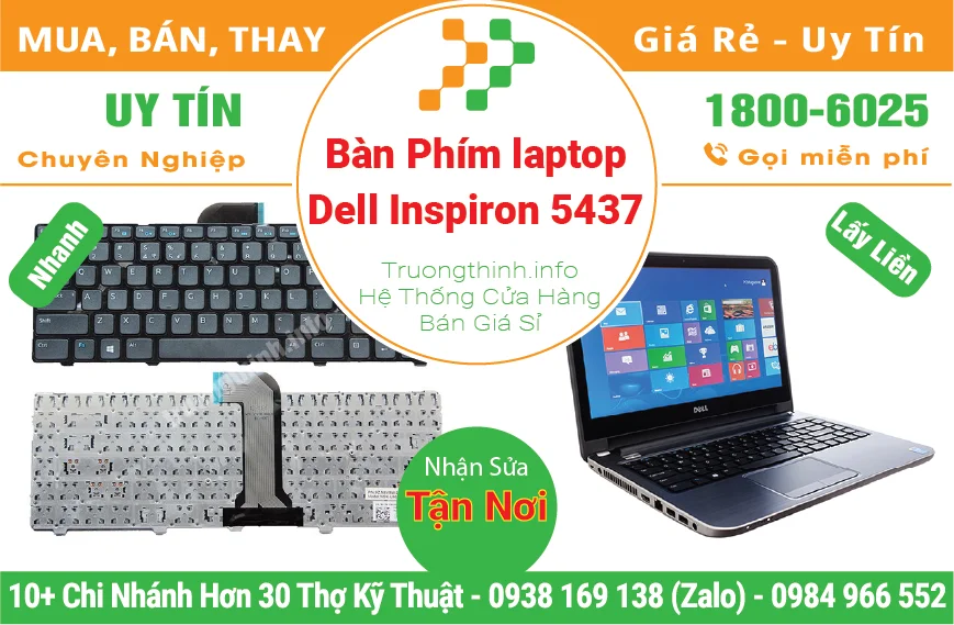 Thay Bàn Phím Laptop Dell Inspiron 14R 5437