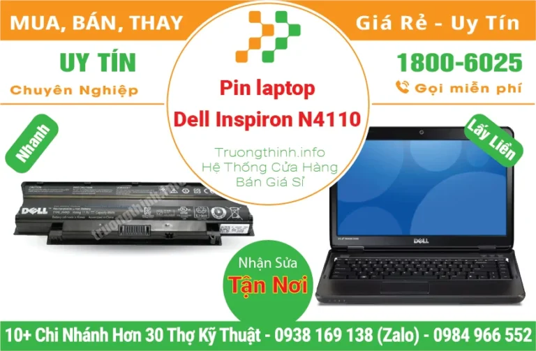 Thay Pin Laptop Dell Inspiron 14R N4110