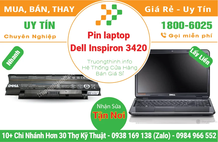 Thay Pin Laptop Dell Inspiron 3420