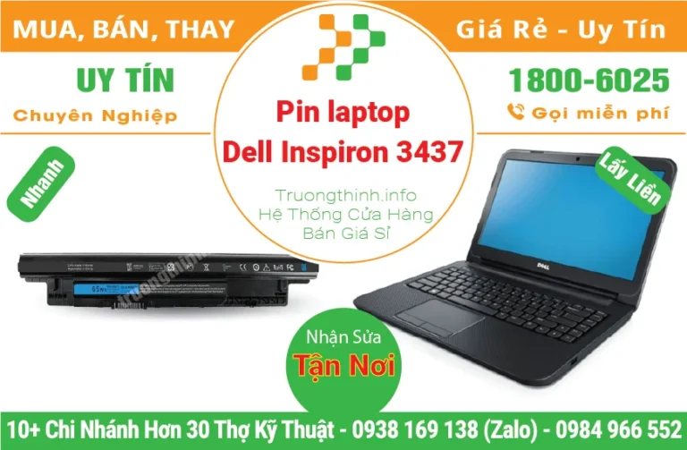 Thay Pin Laptop Dell Inspiron 3437