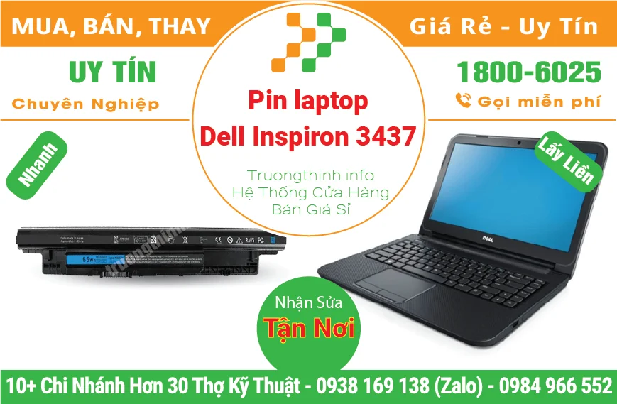 Pin Laptop Dell Inspiron 3437