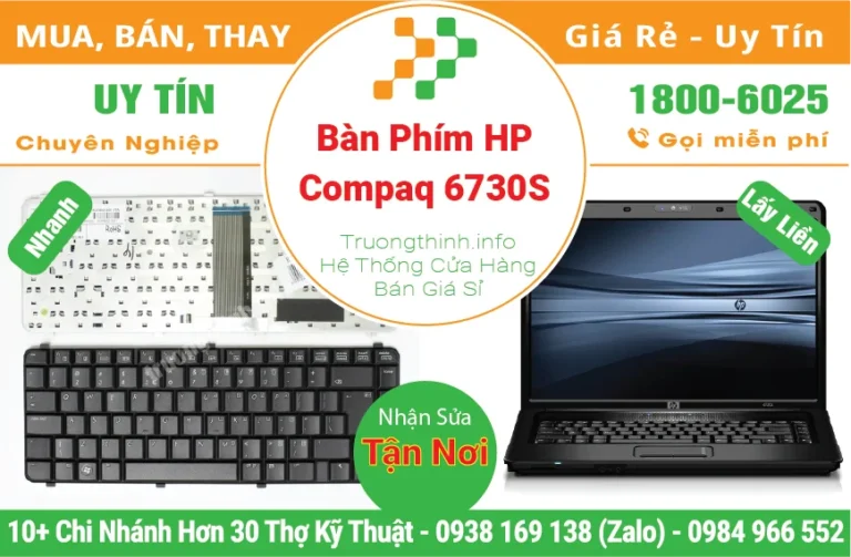 Thay Bàn Phím Laptop HP Compaq 6730S