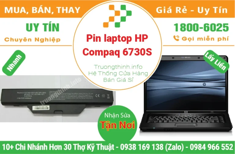 Thay Pin Laptop HP Compaq 6730S