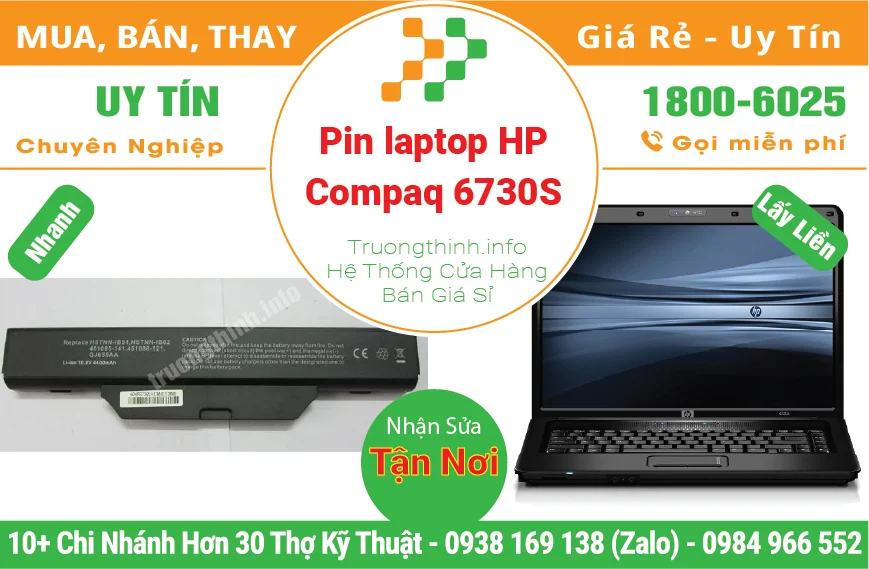 Pin Laptop HP Compaq 6730S