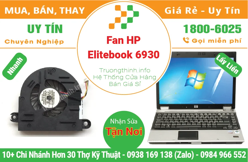 Thay Fan Quạt Laptop HP Elitebook 6930