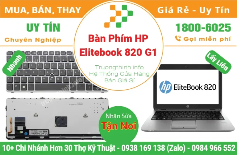 Thay Bàn Phím Laptop HP Elitebook 820 G1