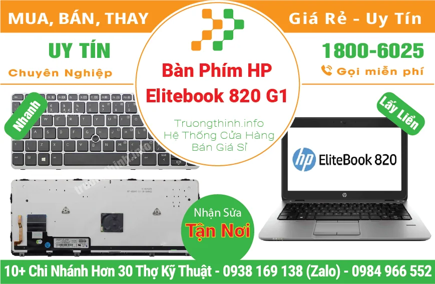 Bàn Phím Laptop HP Elitebook 820 G1