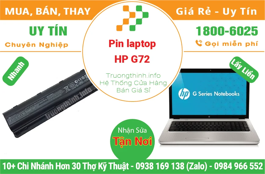 Pin Laptop HP G72