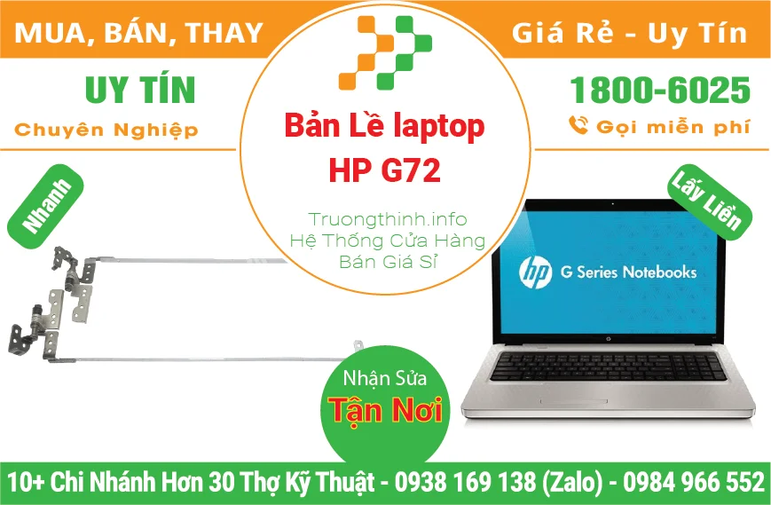 Thay Bản Lề Laptop HP G72