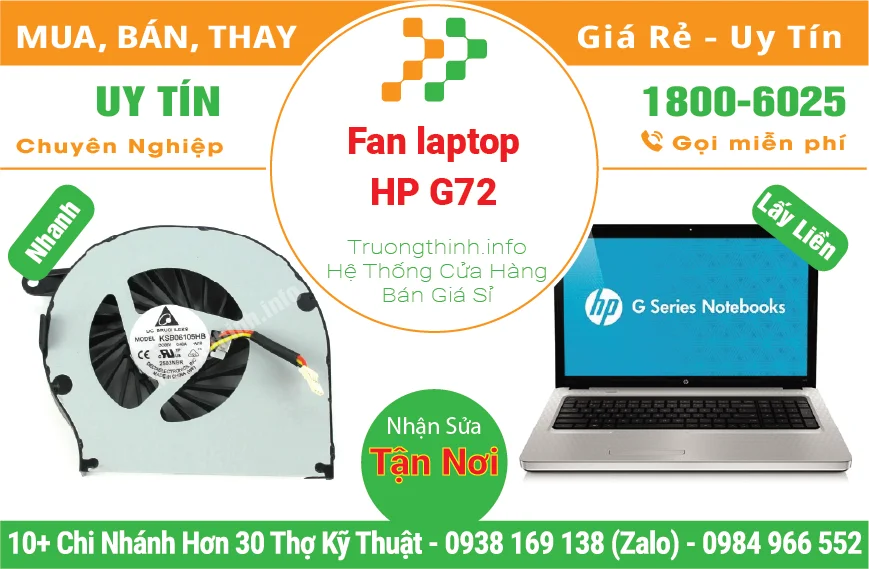 Thay Fan Quạt Laptop HP G72
