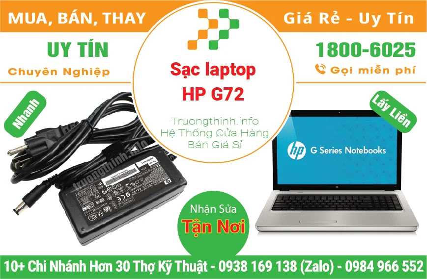 Thay Sạc Laptop HP G72