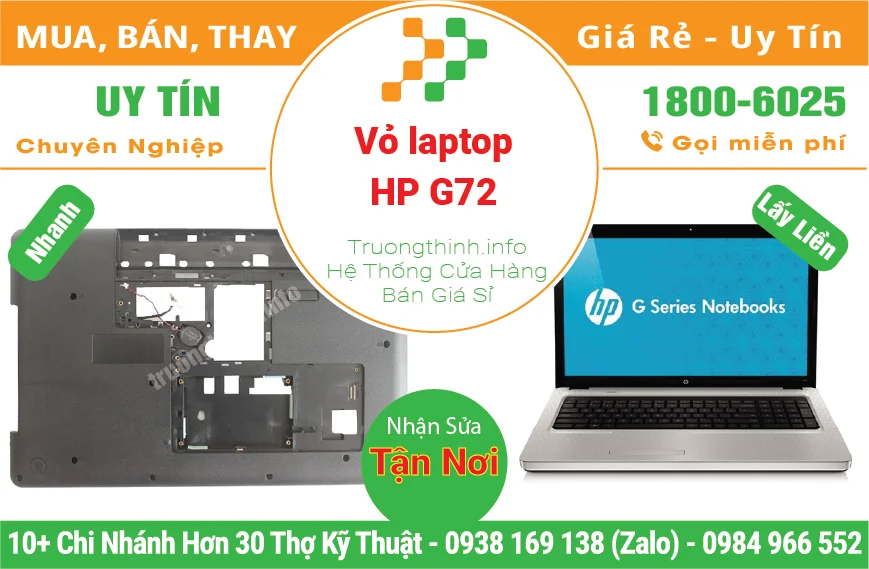 Thay Vỏ Laptop HP G72