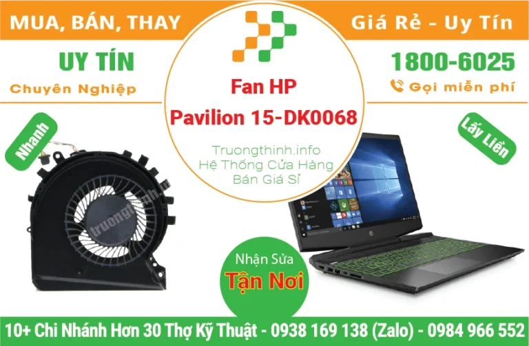 Thay Fan Quạt Laptop HP Gaming Pavilion 15-DK0068