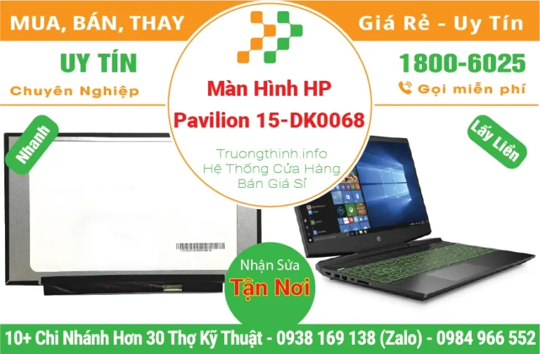 Thay Màn Hình Laptop HP Gaming Pavilion 15-DK0068