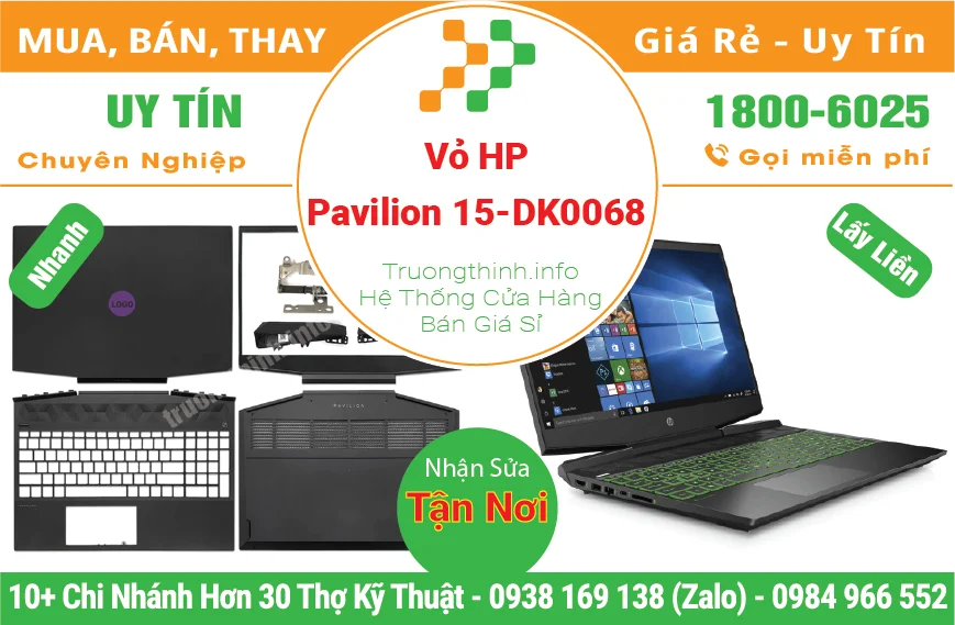 Thay Vỏ Laptop HP Gaming Pavilion 15-DK0068