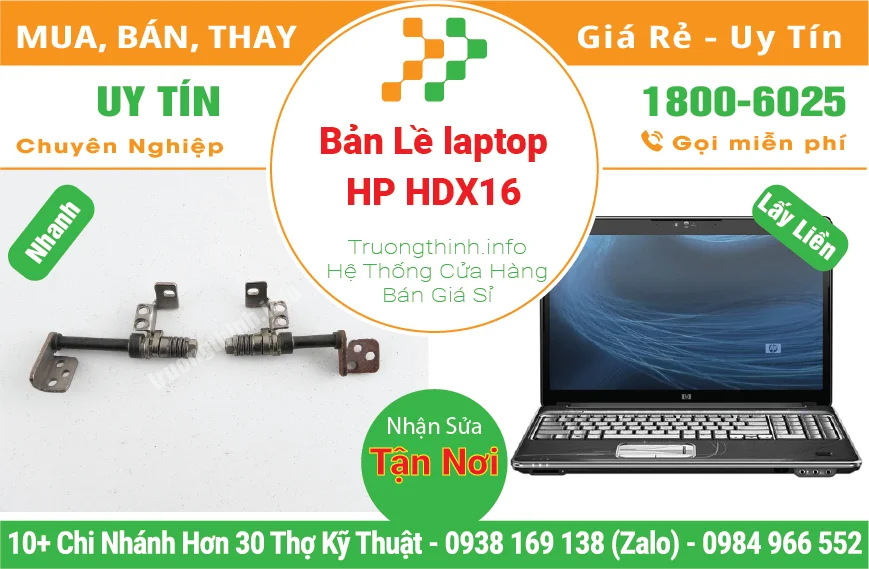 Thay Bản Lề Laptop HP HDX16