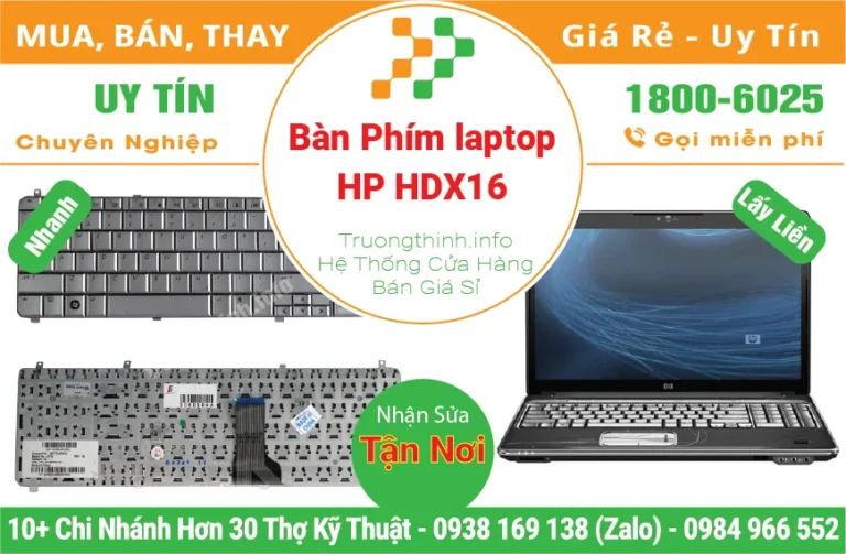 Thay Bàn Phím Laptop HP HDX16