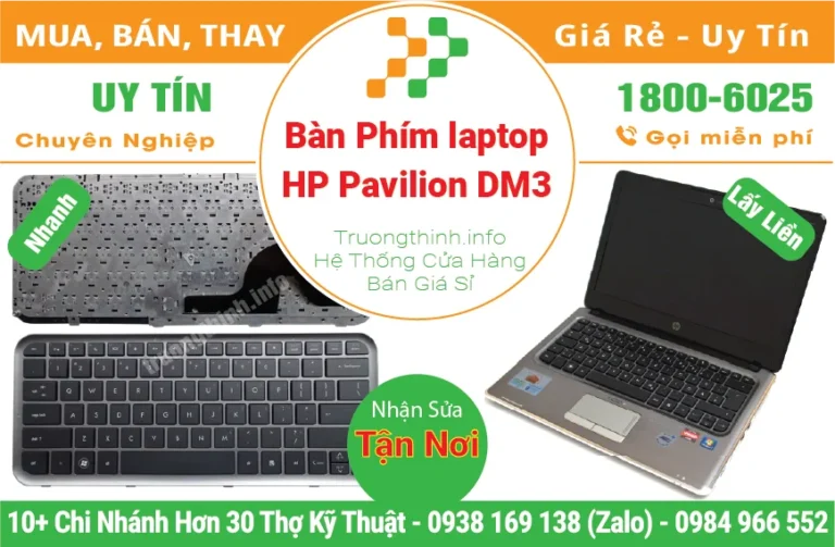 Thay Bàn Phím Laptop HP Pavilion DM3