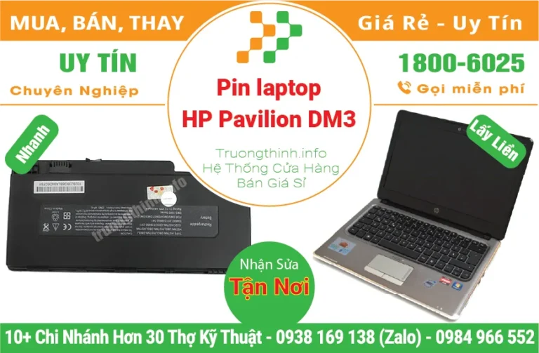 Thay Pin Laptop HP Pavilion DM3