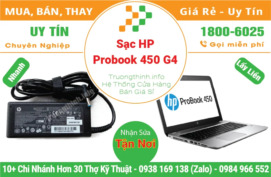 Thay Sạc Laptop HP Probook 450 G4