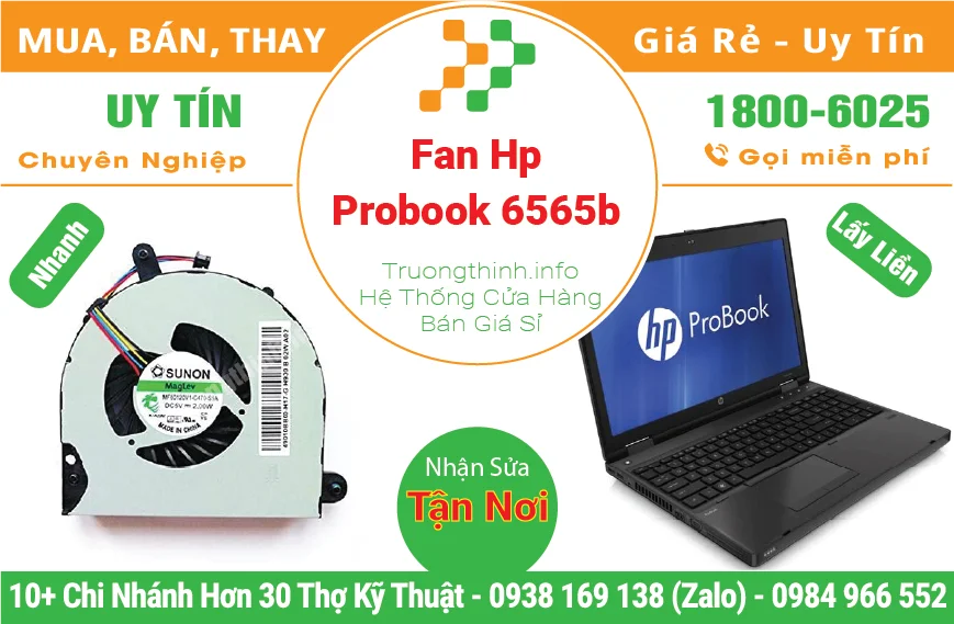 Thay Fan Quạt Laptop Hp Probook 6565b