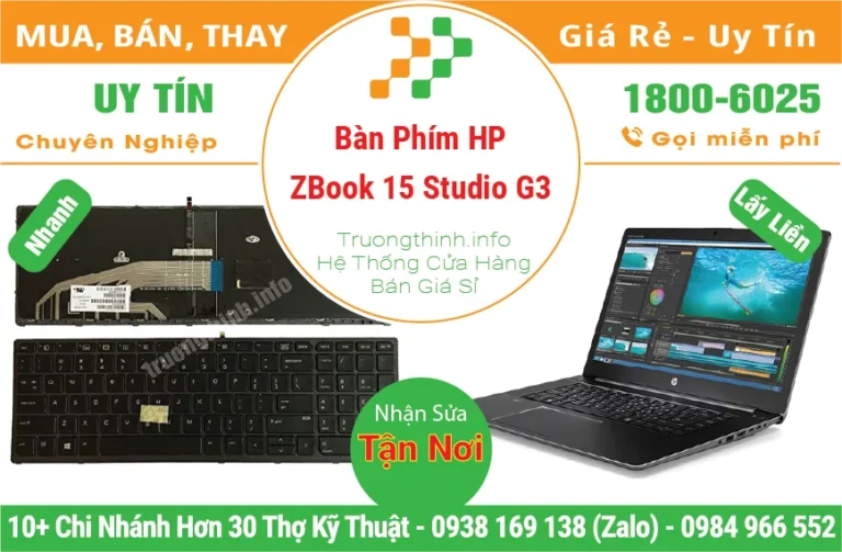 Thay Bàn Phím Laptop HP ZBook 15 Studio G3