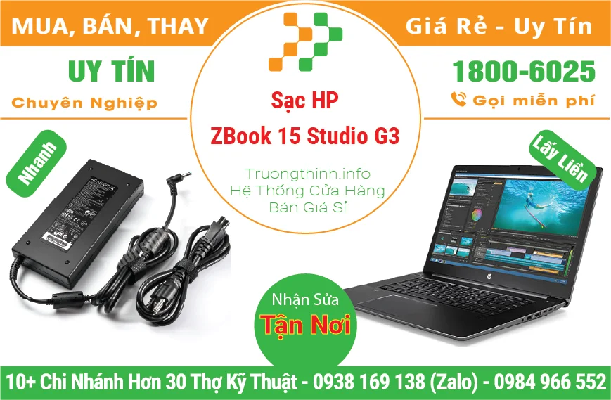 Thay Sạc Laptop HP ZBook 15 Studio G3