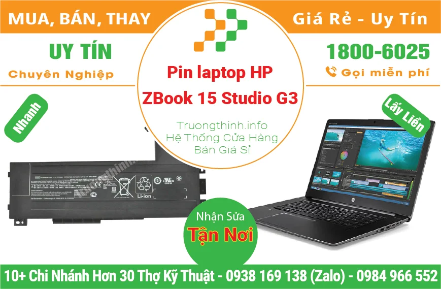 Pin Laptop HP ZBook 15 Studio G3