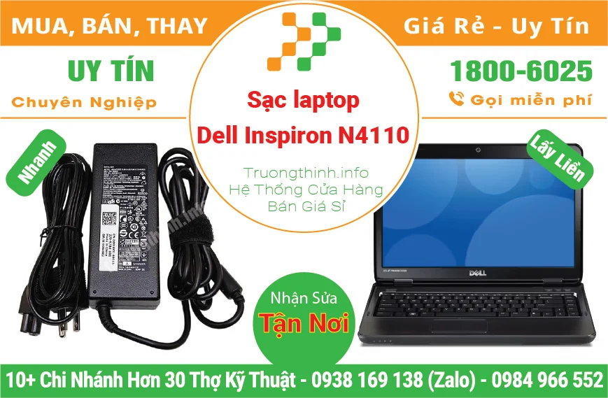 Thay Sạc Laptop Dell Inspiron 14R N4110