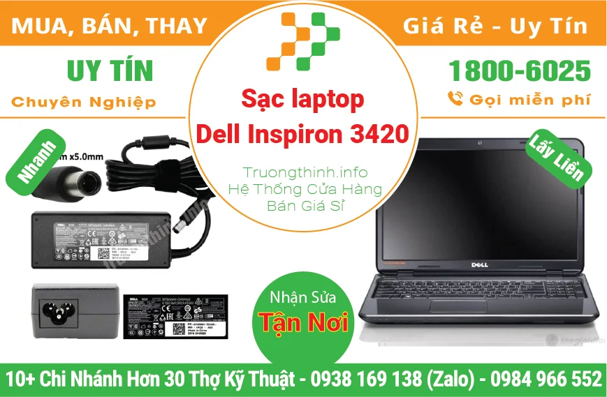 Thay Sạc Laptop Dell Inspiron 3420