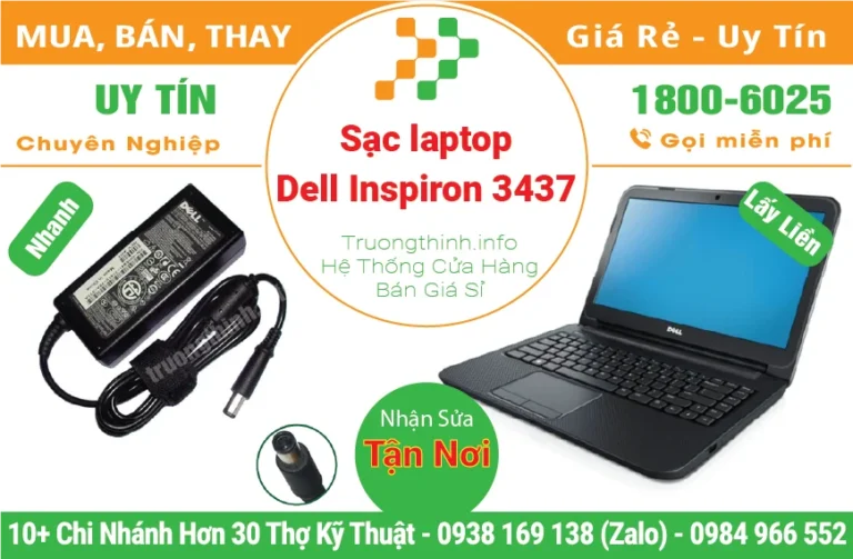 Thay Sạc Laptop Dell Inspiron 3437