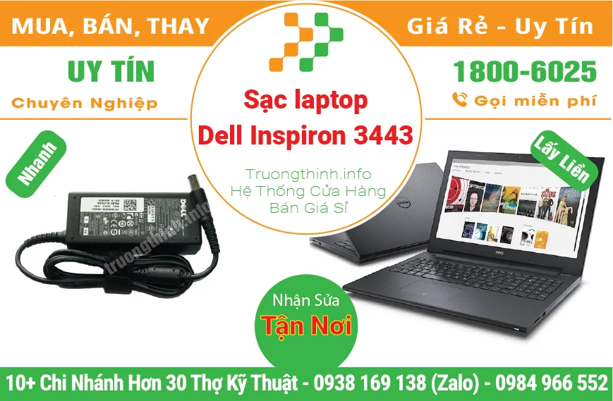 Sạc Laptop Dell Inspiron 3443