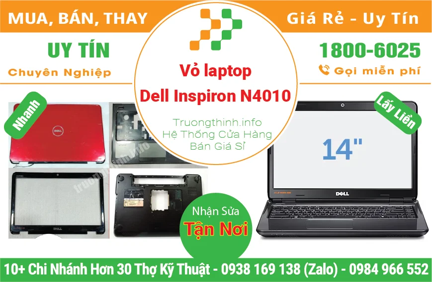 Vỏ Laptop Dell Inspiron 14R N4010