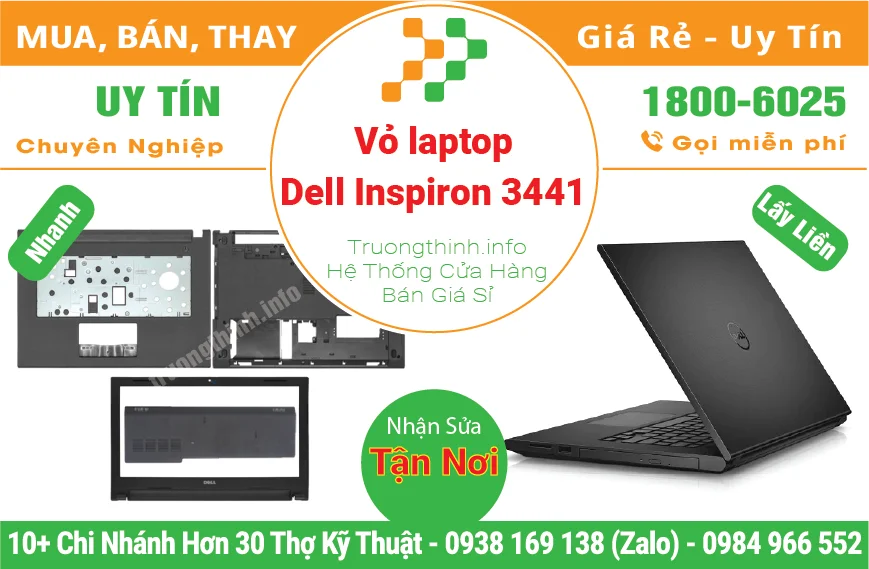 Thay Vỏ Laptop Dell Inspiron 3441