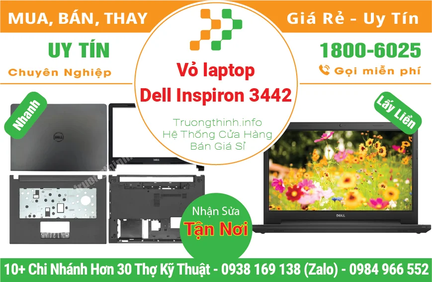 Thay Vỏ Laptop Dell Inspiron 3442