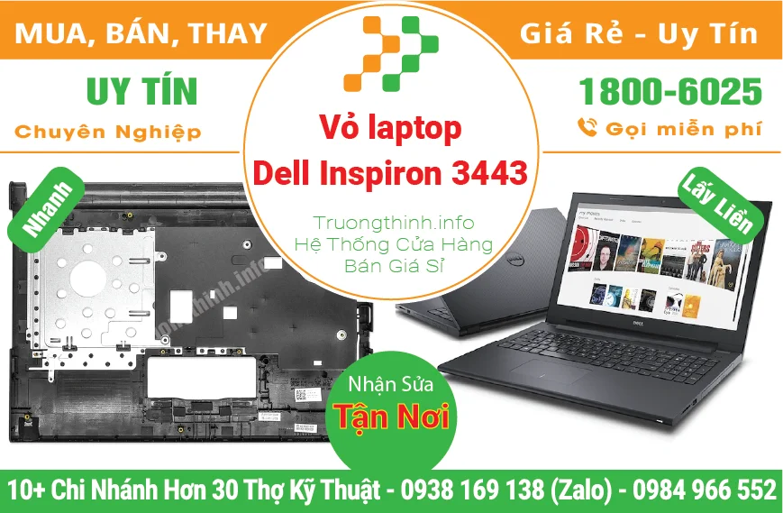 Thay Vỏ Laptop Dell Inspiron 3443