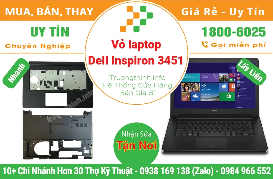 Thay Vỏ Laptop Dell Inspiron 3451